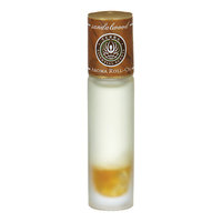 ESSENTIAL OILS TERRA SANDALWOOD AROMA ROLL ON - ESSENTIAL OILS OF SANDALWOOD WITH CLEAR QUARTZ GEMSTONES IN JOJOBA OIL .33 OZ for UNISEX