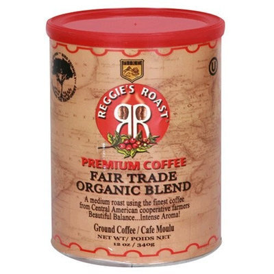 Reggies Roast Reggie's Roast Organic, Fair Trade Ground Coffee, 12-Ounce Cans (Pack of 3)