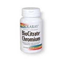 Solaray Biocitrate Chromium Supplement, 500mcg, 60 Count