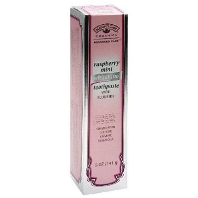 Nature's Gate Organics Whitening Toothpaste, with Fluoride, Raspberry Mint, 5 oz (141 g)