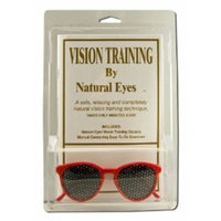 Natural Eyes Red Kid's Glasses Pin Hole Glasses