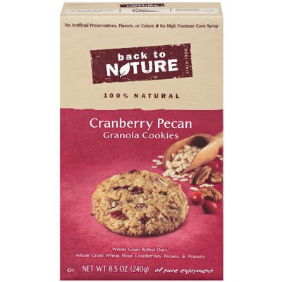 Back to Nature Granola Cookies, Cranberry Pecan, 8.5-Ounce Boxes (Pack of 6)