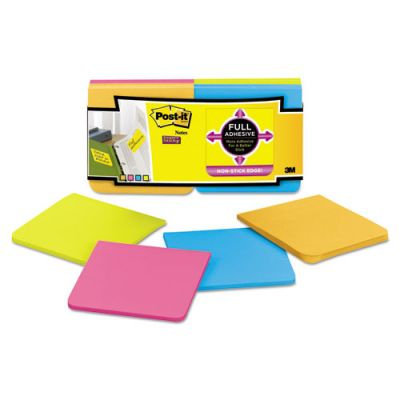 Post-it Notes Super Sticky Full Adhesive Notes, Assorted Bright Colors, 12pk