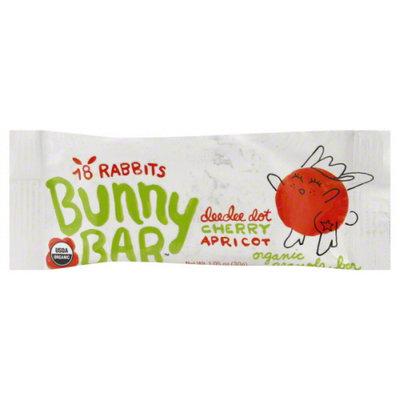 18 Rabbits - Bunny Bar Organic Granola Bar Deedee Dot Cherry Apricot - 1.05 oz.