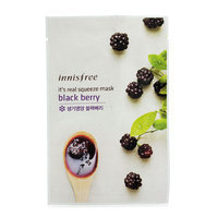 Innisfree It's Real Squeeze Mask - Black Berry 10pcs