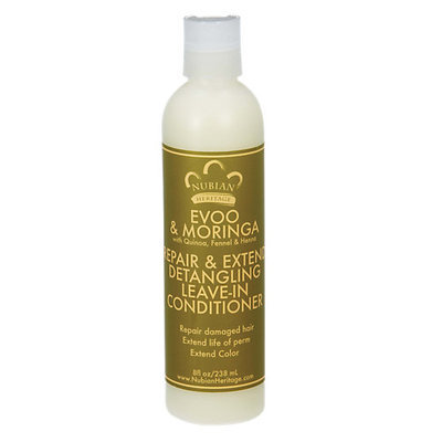 Nubian Heritage - Detangling Leave-In Conditioner Repair & Extend EVOO & Moringa - 8 oz.