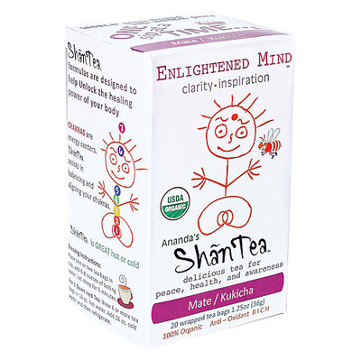 Anandas Shantea Ananda's Shantea - Organic Wellness Teas Enlightened Mind Mate/Kukicha Anti-Oxidant Rich - 20 Tea Bags