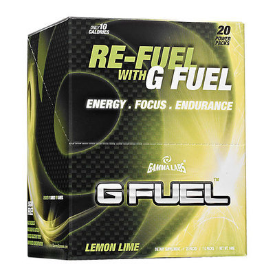 Gamma Enterprises 4070016 G Fuel Lemon Lime 20 Stick Packs