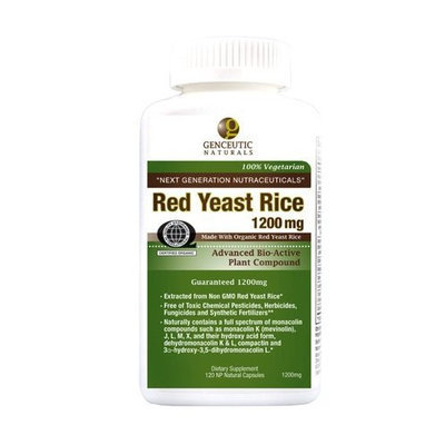 Genceutic Naturals RED YEAST RICE 1200mg 120 CAPS