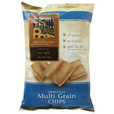Mediterranean Snacks Mediterranean Snack Food Company Original Multi Grain Chips, 6 Ounce -- 12 per case.