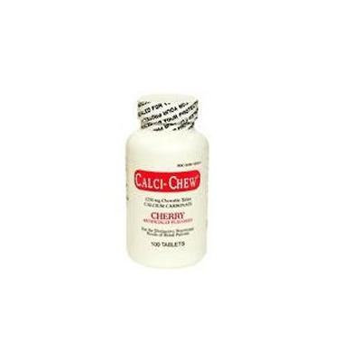 Rugby Calci-Chew 500mg Chewable Calcium Carbonate, Cherry