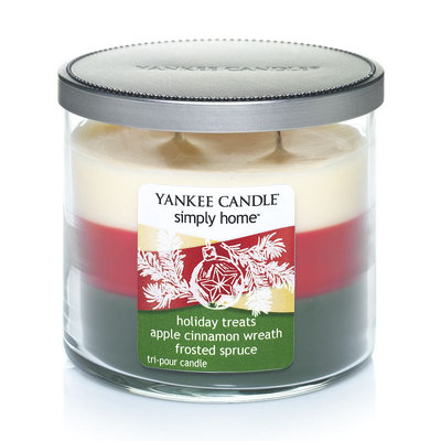 Yankee Candle simply home 10-oz. Tri-Tone Holiday Treats Jar Candle