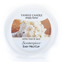 Yankee Candle simply home Scenterpiece White Linen & Lace Wax Melt Cup