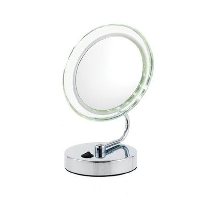 Danielle D411 Low Profile LED Vanity Mirror, 10x