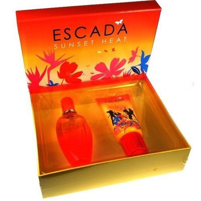Escada Sunset Heat by Escada for Women 2 Piece Set Includes: 3.3 oz Eau de Toilette Spray + 5.0 oz Moisturizing Body Lotion