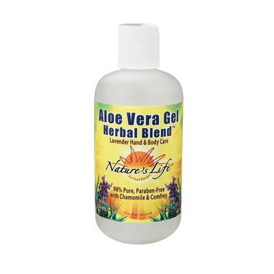 Nature's Life Aloe Vera Gel, Lavender, 8 Ounce (Pack of 2)
