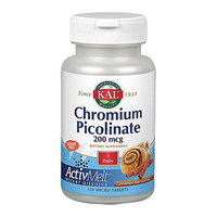 Kal - Chromium Picolinate ActiMelt Cinnamon Bun 200 mcg. - 120 Tablets