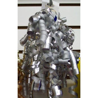 Hollywood Ribbon Silver Curly Bow (Single)