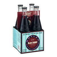 Boylan Bottleworks Brand Black Cherry Vintage Soda Pop - 4 CT