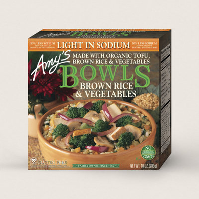 Amy's Kitchen Brown Rice & Vegetables Bowl, Light In Sodium