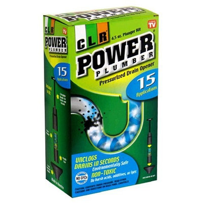 CLR Power Plumber Pressurized Drain Opener Plunger Kit, 4.5-Ounce Can