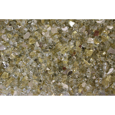 Cam Consumer Products, Inc. 25lb. Gold Reflective Tempered Fire Glass