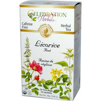 Celebration Herbals Organic Licorice Root Tea Caffeine Free 24 Tea Bags
