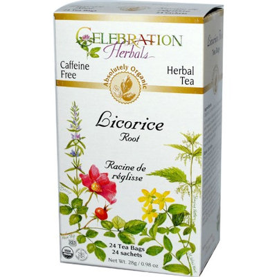 Celebration Herbals Organic Licorice Root Tea Caffeine Free 24 Tea Bags