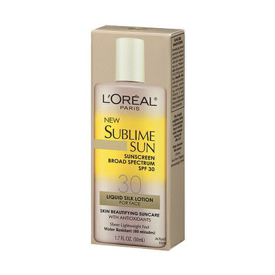 L'Oréal Paris Sublime Sun Advanced Sunscreen Liquid Silk Lotion for Face SPF 30