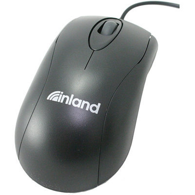 Inland USB Optical Mouse, Black
