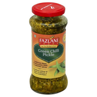 Fazlani 300 G. Spicy Green Chilli Pickle - Case Of 6