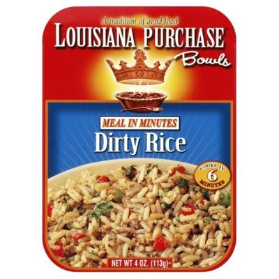 Louisiana Purchase Rice Bowl Dirty Rice, 4-Ounce (Pack of 6)