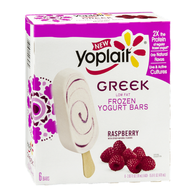Yoplait® Greek Raspberry Low Fat Frozen Yogurt Bars