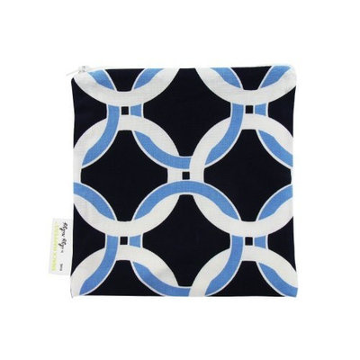 Itzy Ritzy Snack Happens Reusable Snack Bag, Social Circle Blue (Discontinued by Manufacturer)
