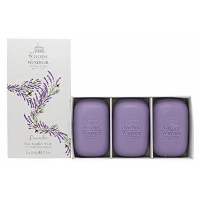 Woods of Windsor Lavender Fine English Soap (Box of 3) 3.5ozea Bars