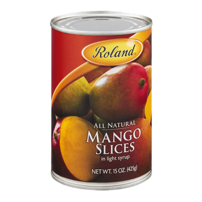 Roland All Natural Mango Slices in Light Syrup