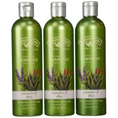 Nature's Gate Organics Shampoo, Lavender & Aloe, 12-Ounce Bottles (Pack of 3)