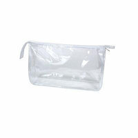Clear Vinyl Rectangular Travel/Cosmetic Bag