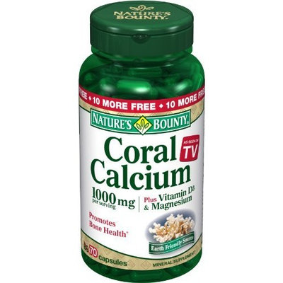 Nature's Bounty Coral Calcium 1000 Mg Plus , 70 Capsules (Pack of 2)