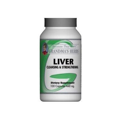 Grandma's Herbs Liver Cleanser - Detoxifier - All Natural Herbal Cleanse and Strengthener for the Liver - 100 Capsules