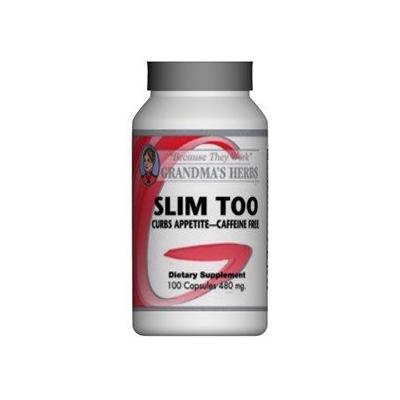 Slim Too - All Natural Herbal Weight Loss Supplement with No Caffeine - 100 Capsules