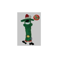 Multi Pet Happy Holidays Loofa Santa Green 12in