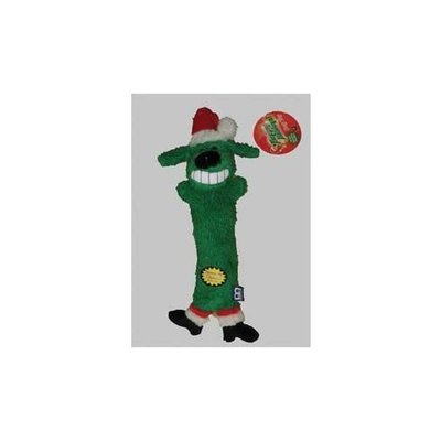 Multi Pet Happy Holidays Loofa Santa Green 12in