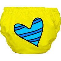 Winc Design Limited Charlie Banana Extraordinary Training Pants, Blue Petit Coeur on Yellow