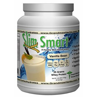 Slim Smart - Vanilla Bean, 25 grams of Organic CLEAN Protein Per Serving (30 Servings)