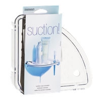 interDesign Suction! Corner Shelf Clear