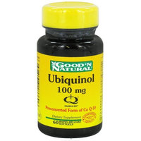 Good and Natural Ubiquinol 100 mg - Advanced Active Form of CoQ-10, 60 softgels,(Good'n Natural)