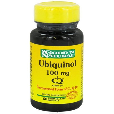 Good and Natural Ubiquinol 100 mg - Advanced Active Form of CoQ-10, 60 softgels,(Good'n Natural)