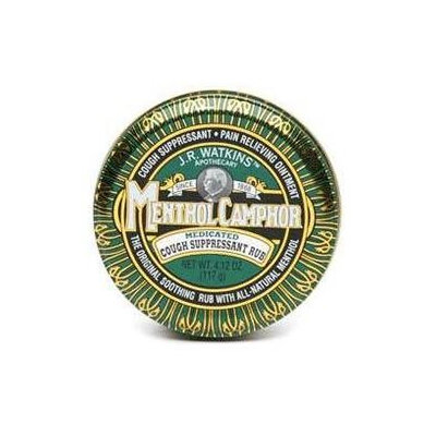 J.R. Watkins Menthol Camphor Medicated Cough Suppressant Rub