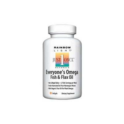 Rainbow Light Nutritional Systems Rainbow Light Everyone's Omega Fish & Flax Oil Softgels